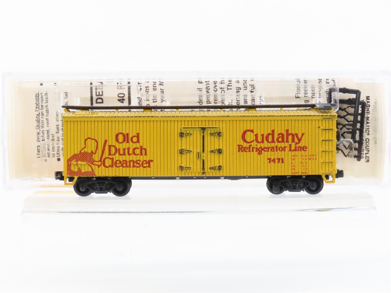 N Scale Micro-Trains MTL 49010 Cudahy "Old Dutch Cleanser" 40' Reefer #7471
