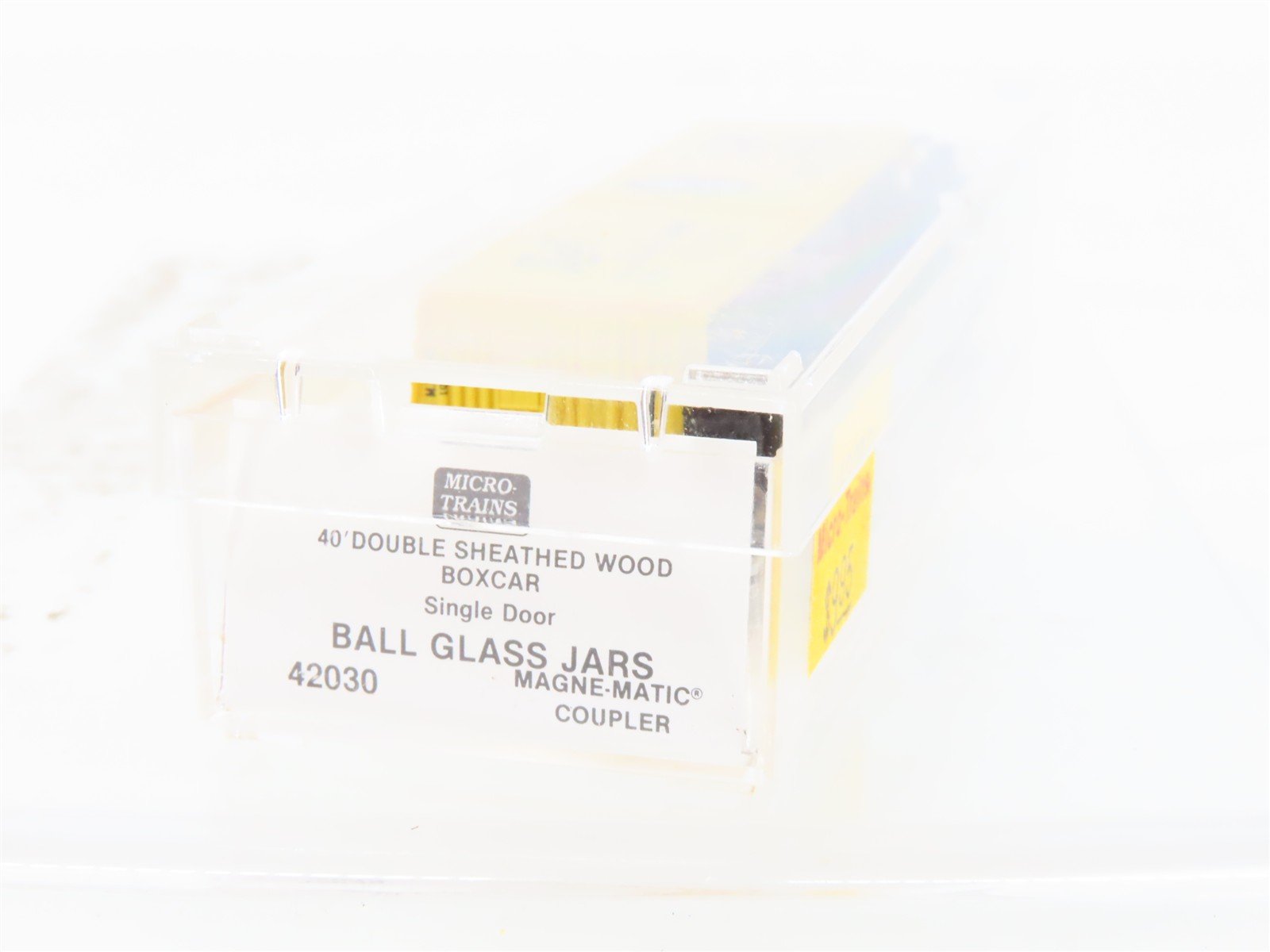 N Scale Micro-Trains MTL 42030 MWR Ball Glass Jars 40' Wood Box Car #1020