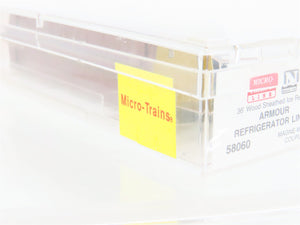 N Scale Micro-Trains MTL 58060 Armour Refrigerator Line 36' Wood Reefer #5825