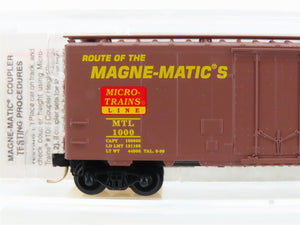 N Scale Micro-Trains MTL 21220 Route Of The Magne-Matics 40' Box Car #1000