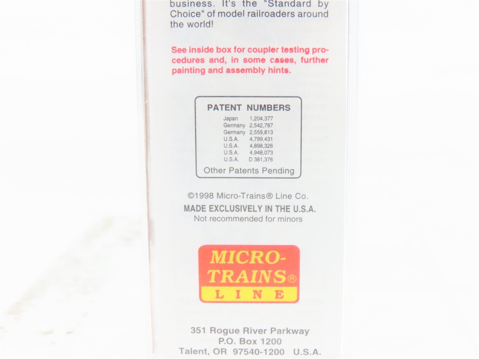 N Scale Micro-Trains MTL 21220 Route Of The Magne-Matics 40' Box Car #1000