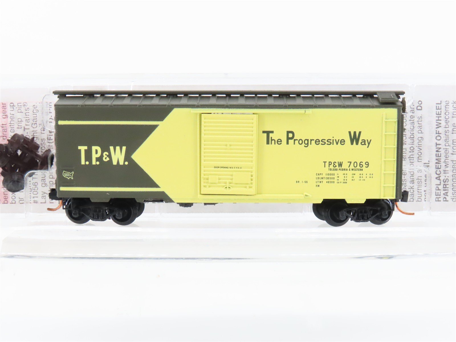 N Scale Micro-Trains MTL 02000716 TP&W The Progressive Way 40' Box Car #7069