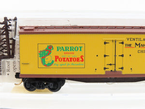 N Scale Micro-Trains MTL 49480 MACX Parrot Brand Potatoes 40' Wood Reefer #3300