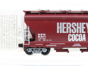 N Scale Micro-Trains MTL 92150 HFC Hershey's Cocoa 2-Bay Covered Hopper #6011