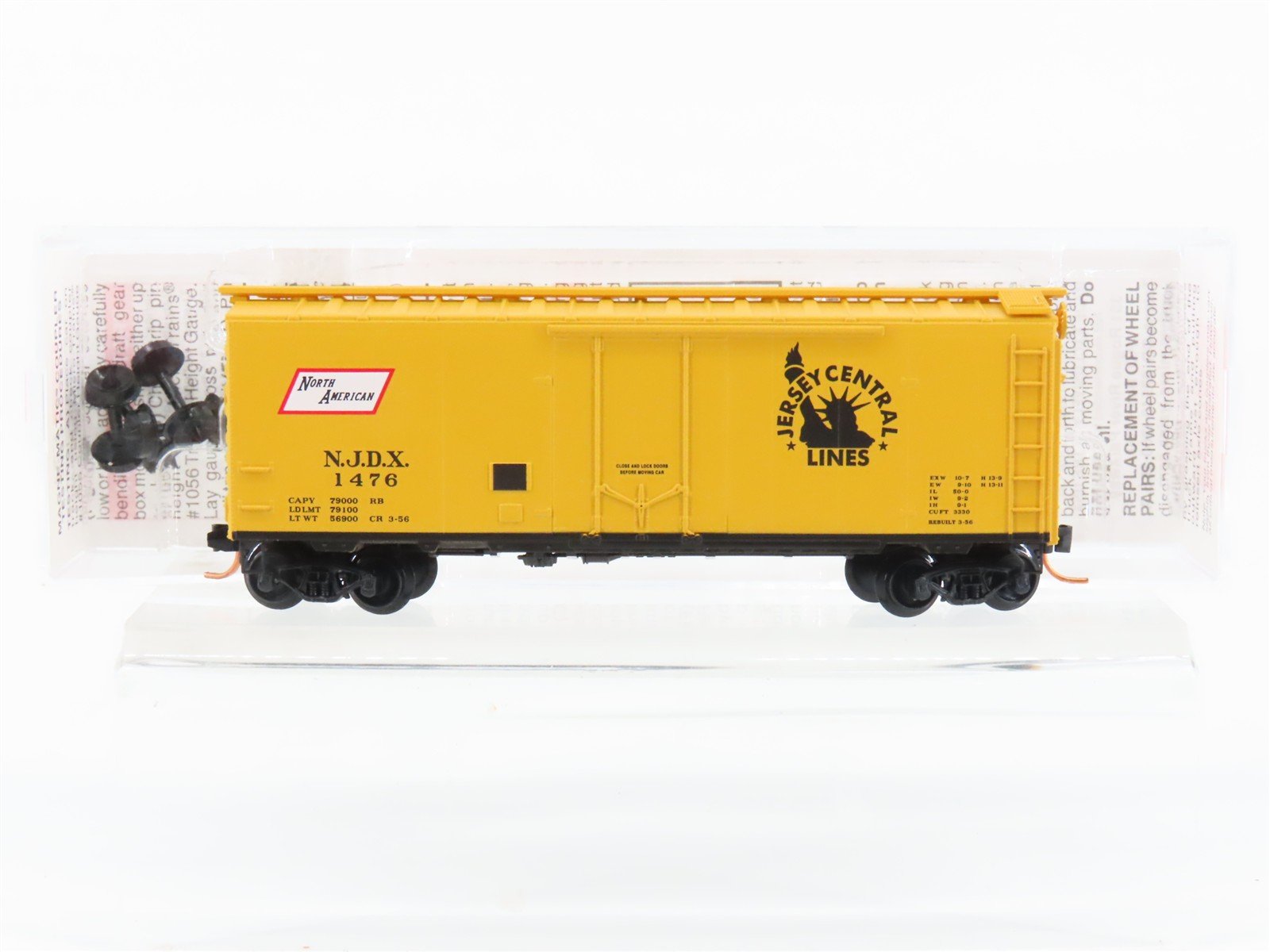 N Scale Micro-Trains MTL 02100520 NJDX Jersey Central 40' Box Car #1476