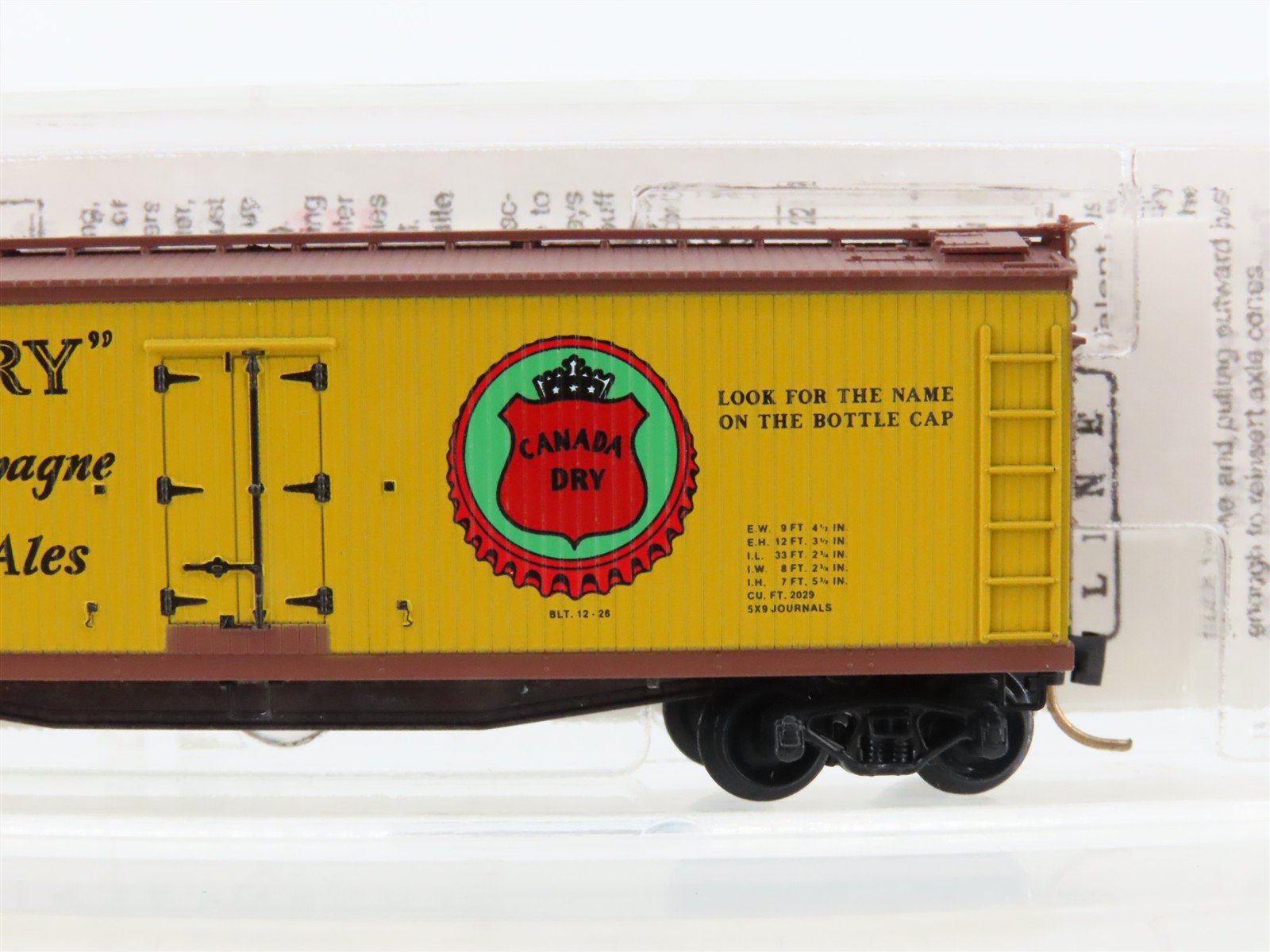 N Scale Micro-Trains MTL 49190 GARE Canada Dry Ginger Ale 40' Wood Reefer #9106