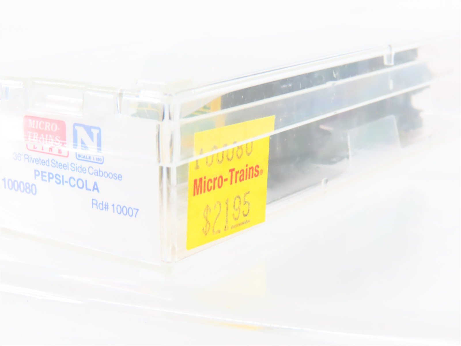 N Scale Micro-Trains MTL 100080 Pepsi Cola 36' Riveted Steel Side Caboose #10007