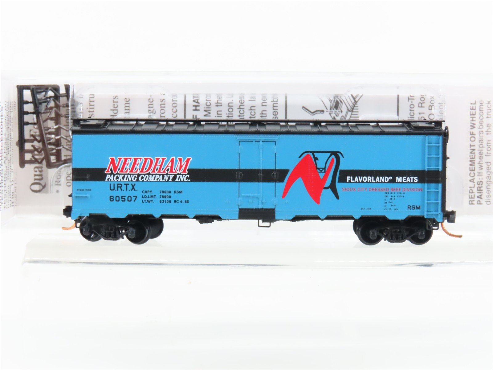 N Scale Micro-Trains MTL 05900140 URTX Needham Packing Co. 40' Ice Reefer #60507