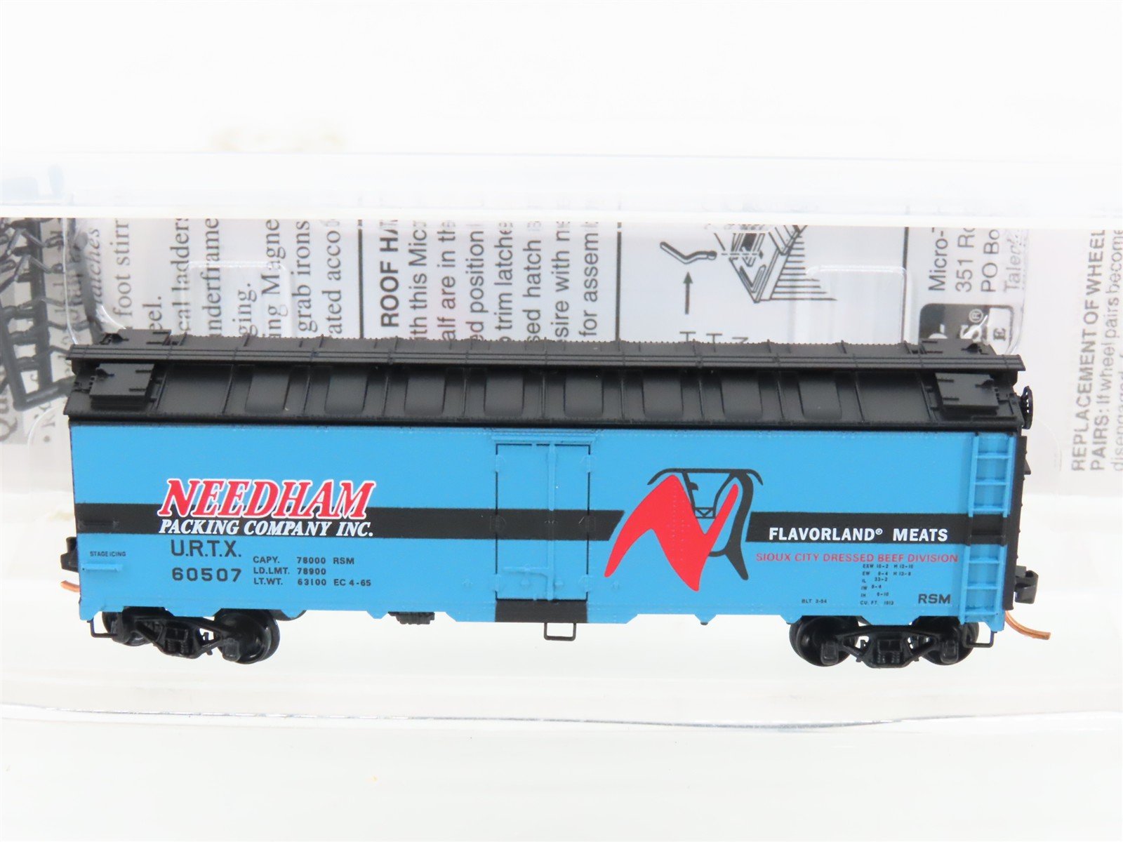 N Scale Micro-Trains MTL 05900140 URTX Needham Packing Co. 40' Ice Reefer #60507