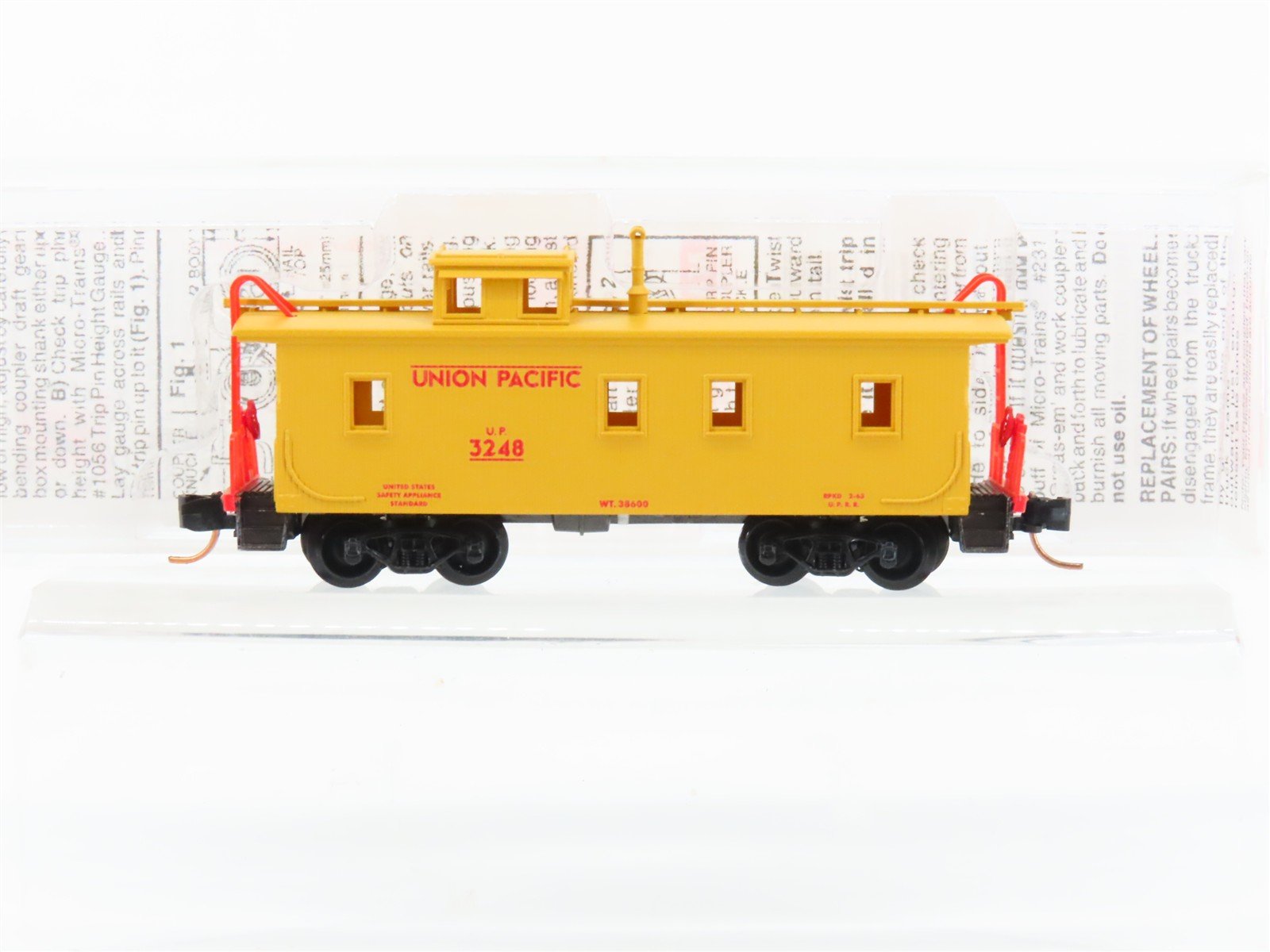 N Scale Micro-Trains MTL 50100 UP Union Pacific 34' Slanted Cupola Caboose #3248