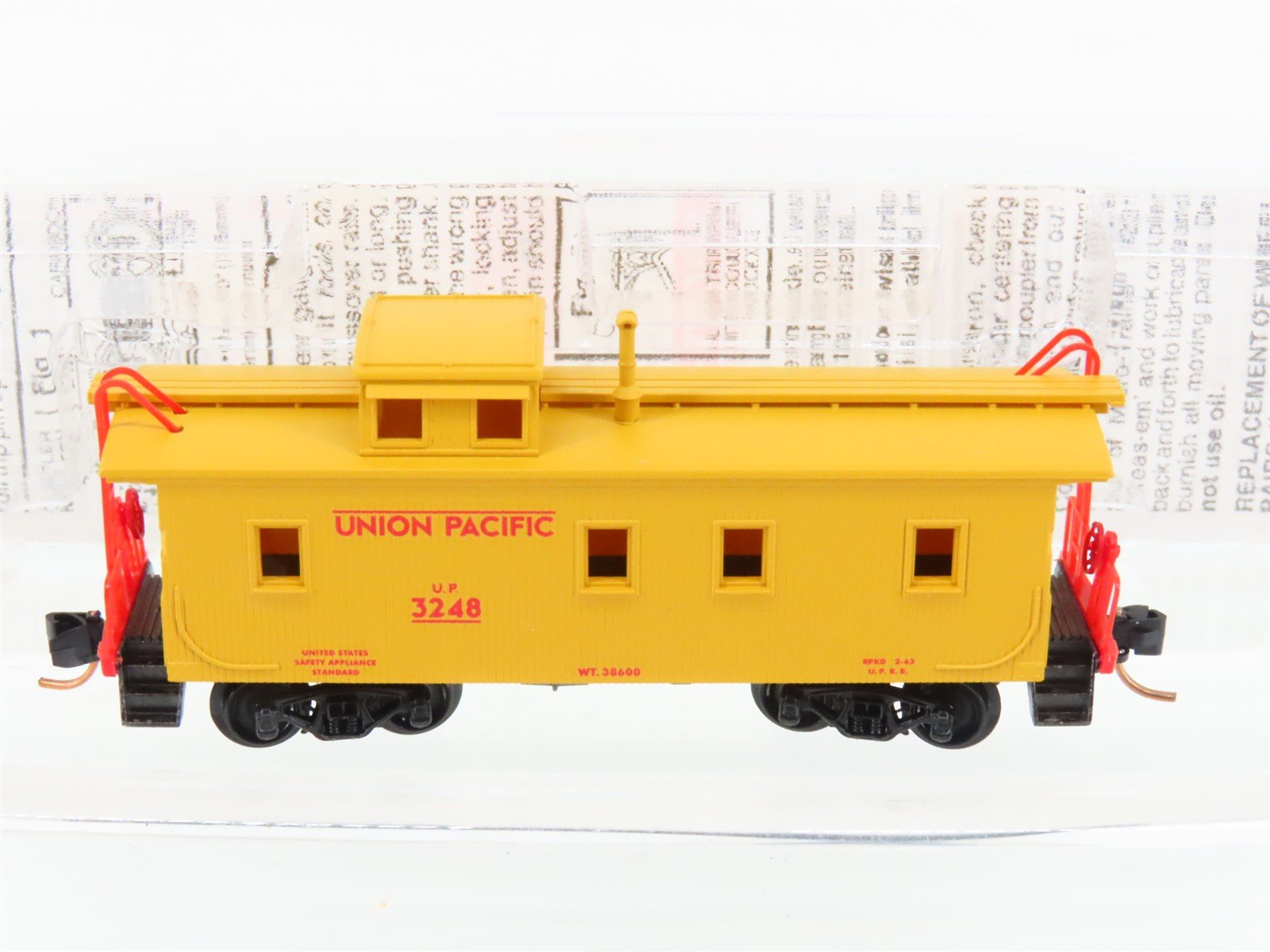 N Scale Micro-Trains MTL 50100 UP Union Pacific 34' Slanted Cupola Caboose #3248