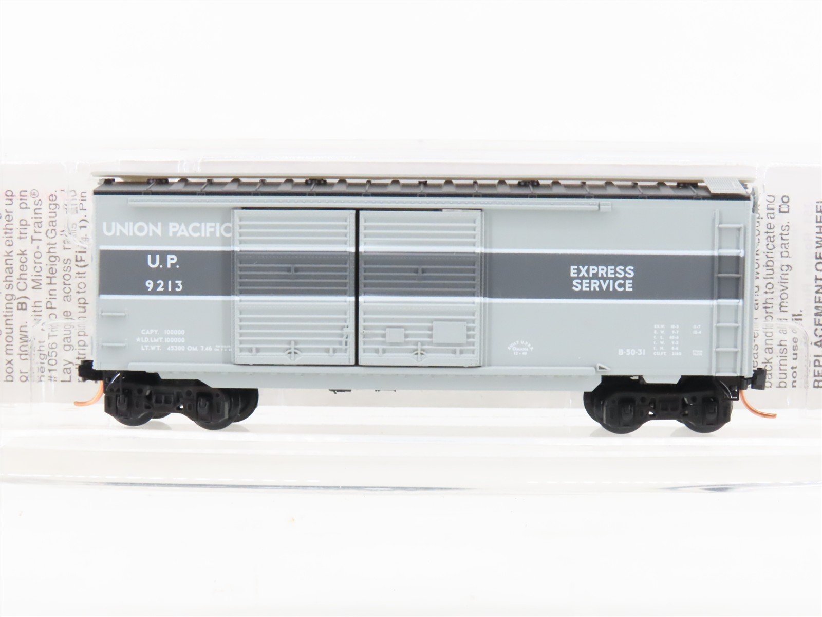 N Scale Micro-Trains MTL 23270 UP Union Pacific Express Service 40' Boxcar #9213