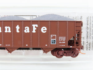 N Scale Micro-Trains MTL 108120.1 ATSF Santa Fe 3-Bay Hopper #179655 w/ Load