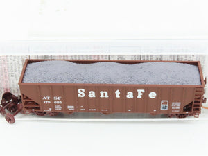 N Scale Micro-Trains MTL 108120.1 ATSF Santa Fe 3-Bay Hopper #179655 w/ Load