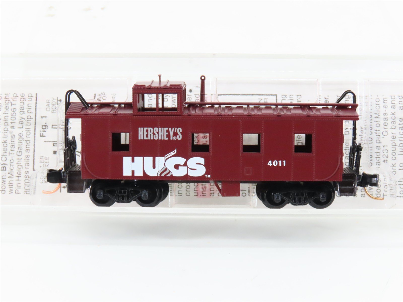 N Scale Micro-Trains MTL 100120 Hershey's Hugs 36' Offset Cupola Caboose #4011