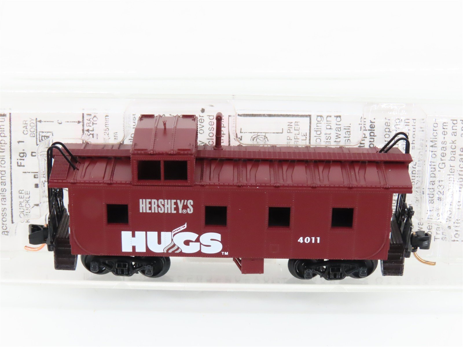 N Scale Micro-Trains MTL 100120 Hershey's Hugs 36' Offset Cupola Caboose #4011