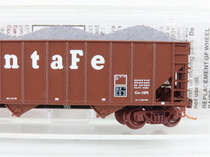 N Scale Micro-Trains MTL 108120.2 ATSF Santa Fe 3-Bay Hopper #179482 w/ Load
