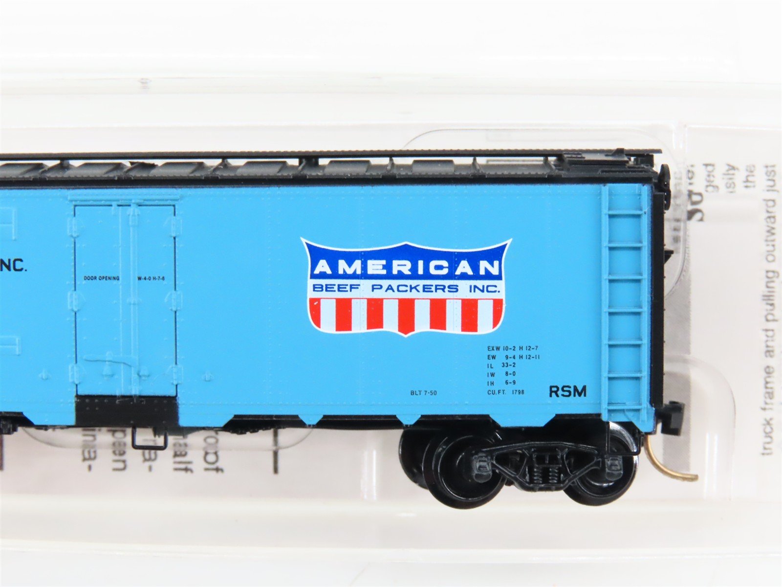 N Scale Micro-Trains MTL 59540 URTX American Beef Packers 40' Ice Reefer #75524