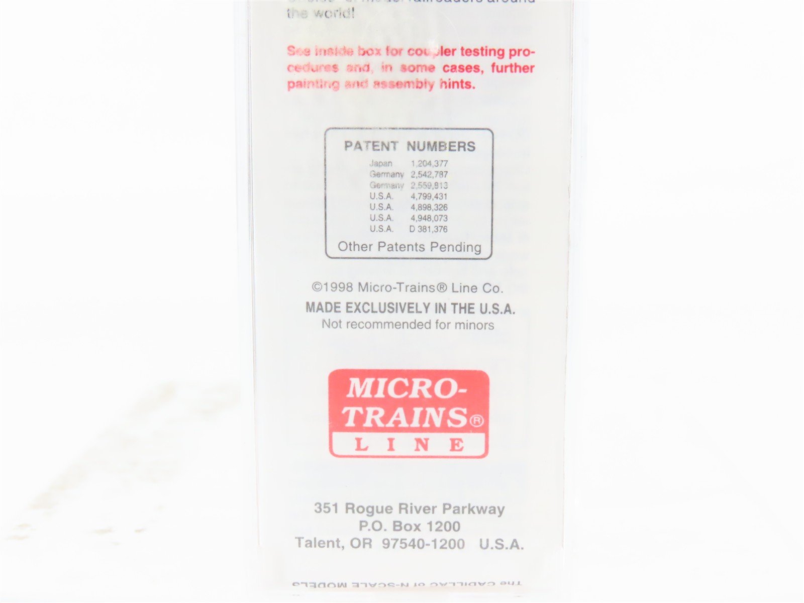 N Scale Micro-Trains MTL 59540 URTX American Beef Packers 40' Ice Reefer #75524