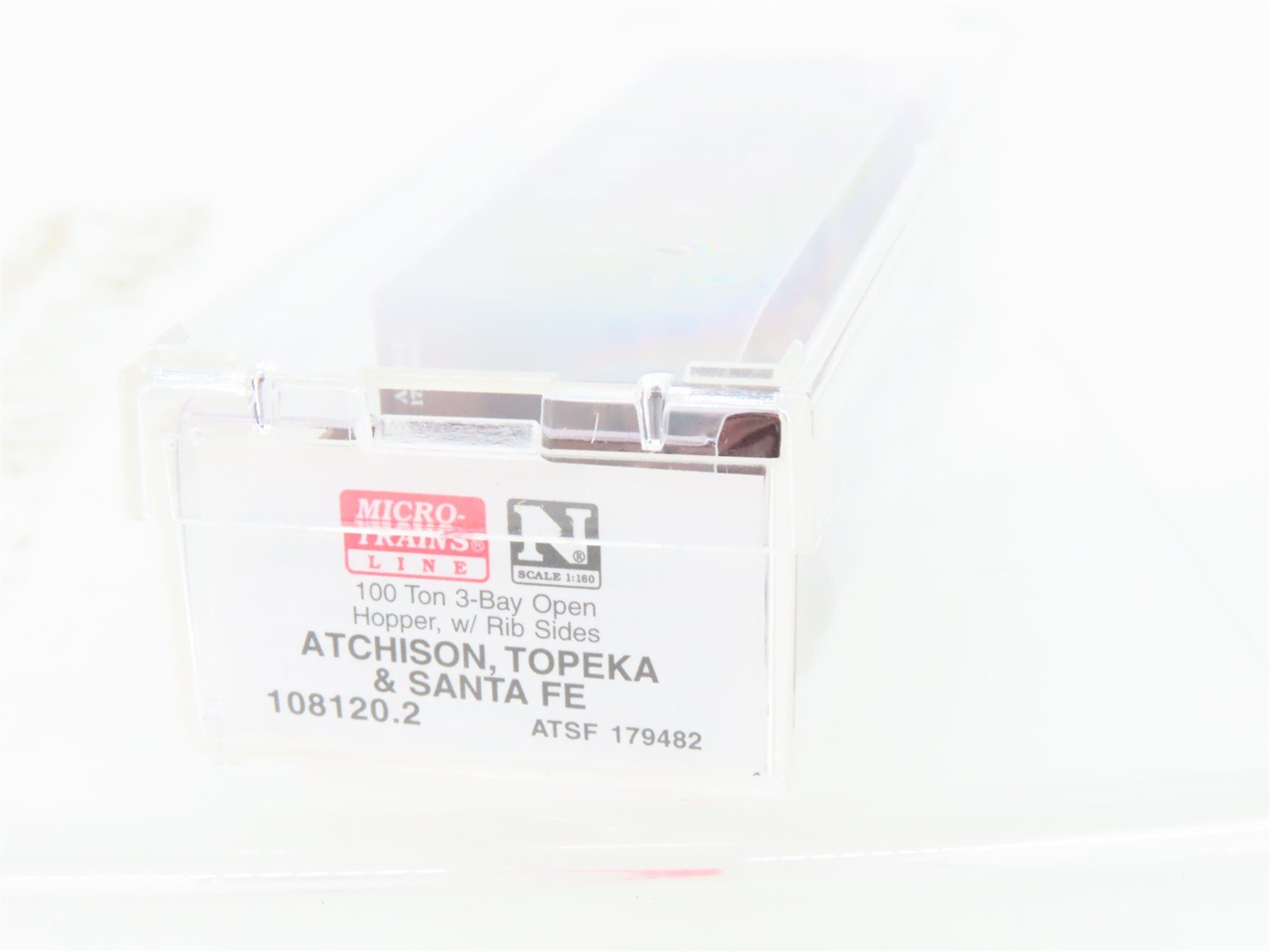 N Scale Micro-Trains MTL 108120.2 ATSF Santa Fe 3-Bay Hopper #179482 w/ Load