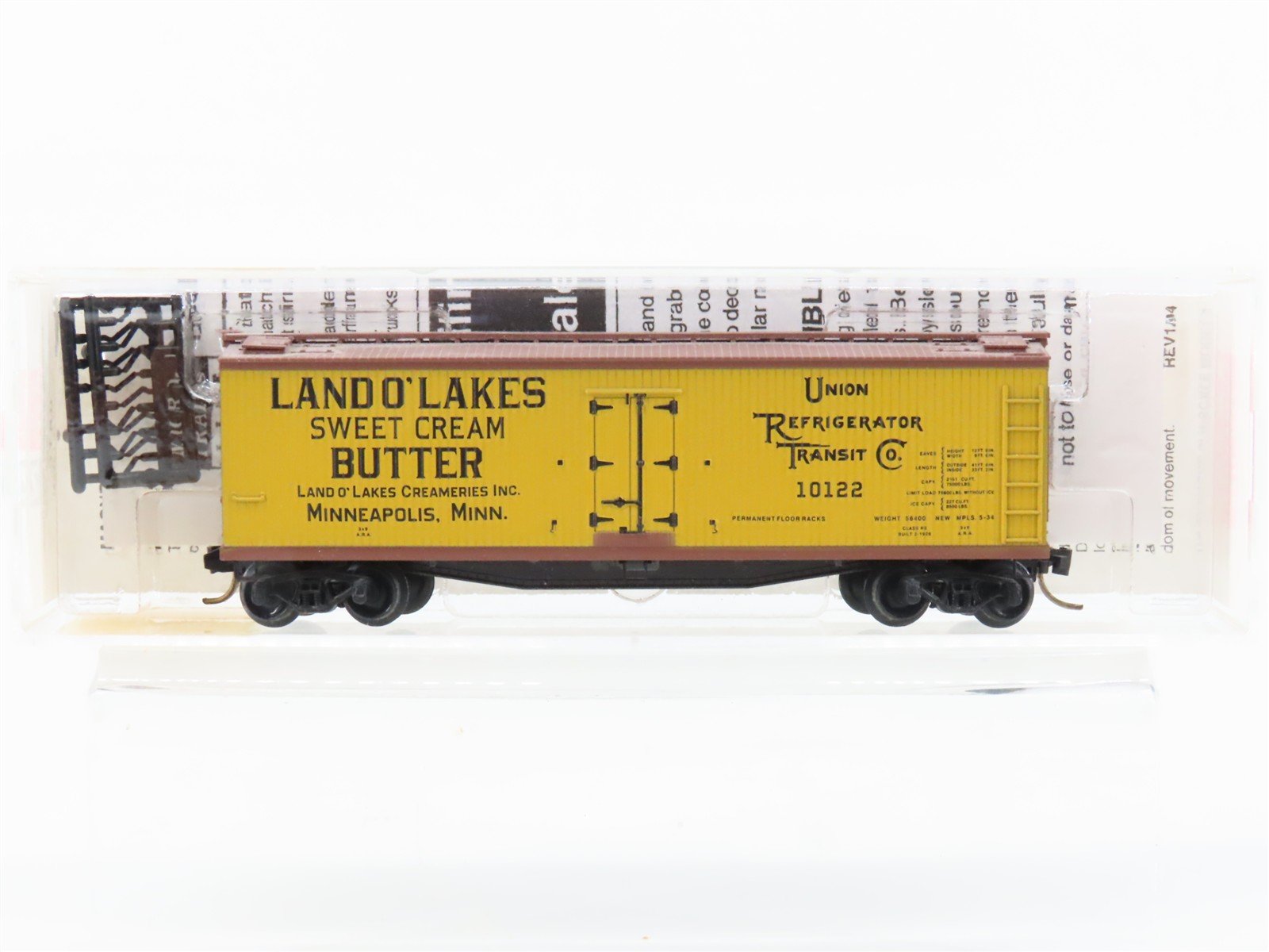 N Scale Micro-Trains MTL 49460 URTC Land O' Lakes Butter 40' Wood Reefer #10122