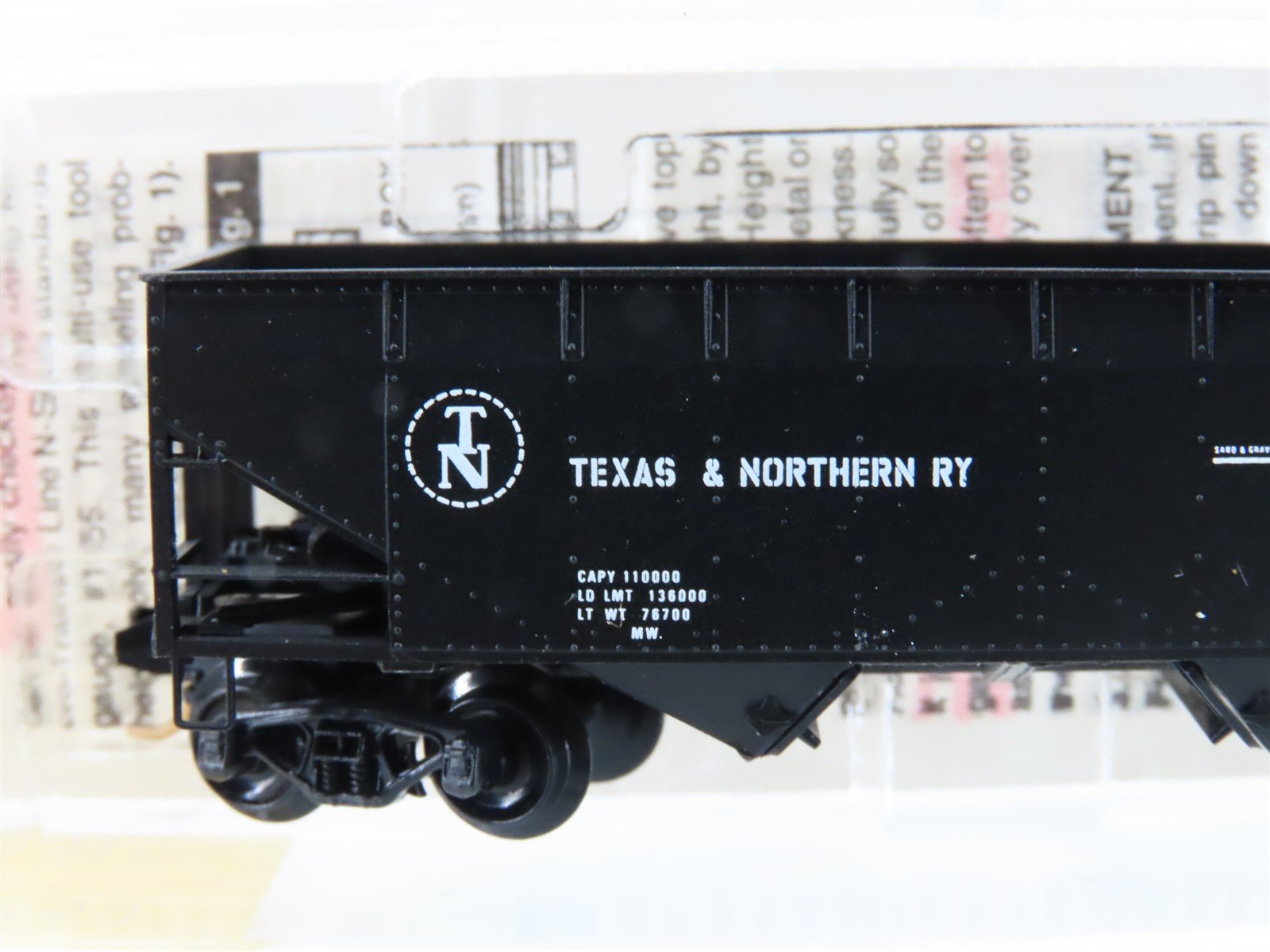 N Scale Micro-Trains MTL 55350 T&N The Pig Iron Route 2-Bay Open Hopper #108751