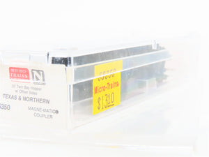 N Scale Micro-Trains MTL 55350 T&N The Pig Iron Route 2-Bay Open Hopper #108751