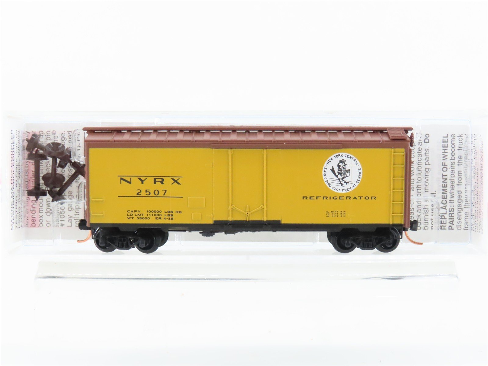 N Scale Micro-Trains MTL 21440 NYRX New York Central Early Bird 40' Boxcar #2507