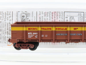 N Scale Micro-Trains MTL 08300035 35th Anniversary 40' Drop Bottom Gondola #2007