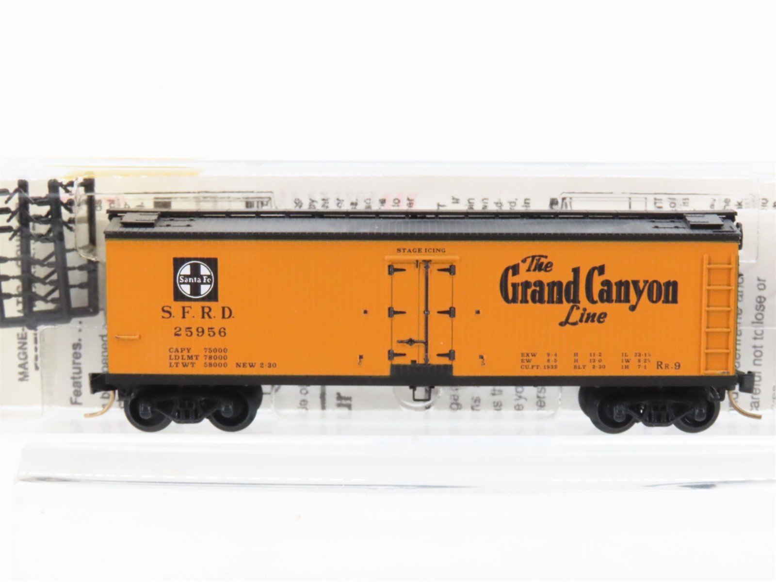 N Scale Micro-Trains MTL 47250 SFRD Santa Fe Grand Canyon 40' Reefer #25956