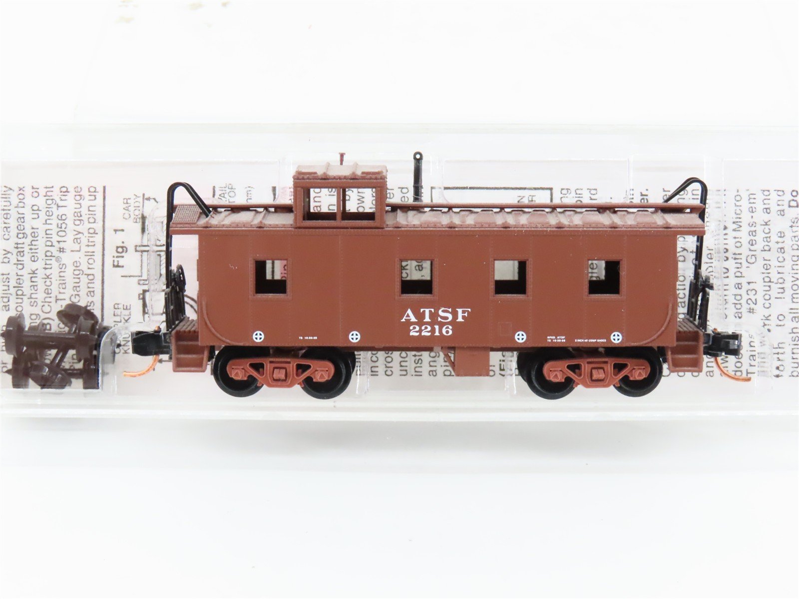 N Scale Micro-Trains MTL 100180 ATSF Santa Fe 36' Offset Cupola Caboose #2216