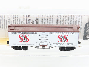 N Scale Micro-Trains MTL 58020 CBTCO Schwarzschild & Sulzberger 36' Reefer #1675