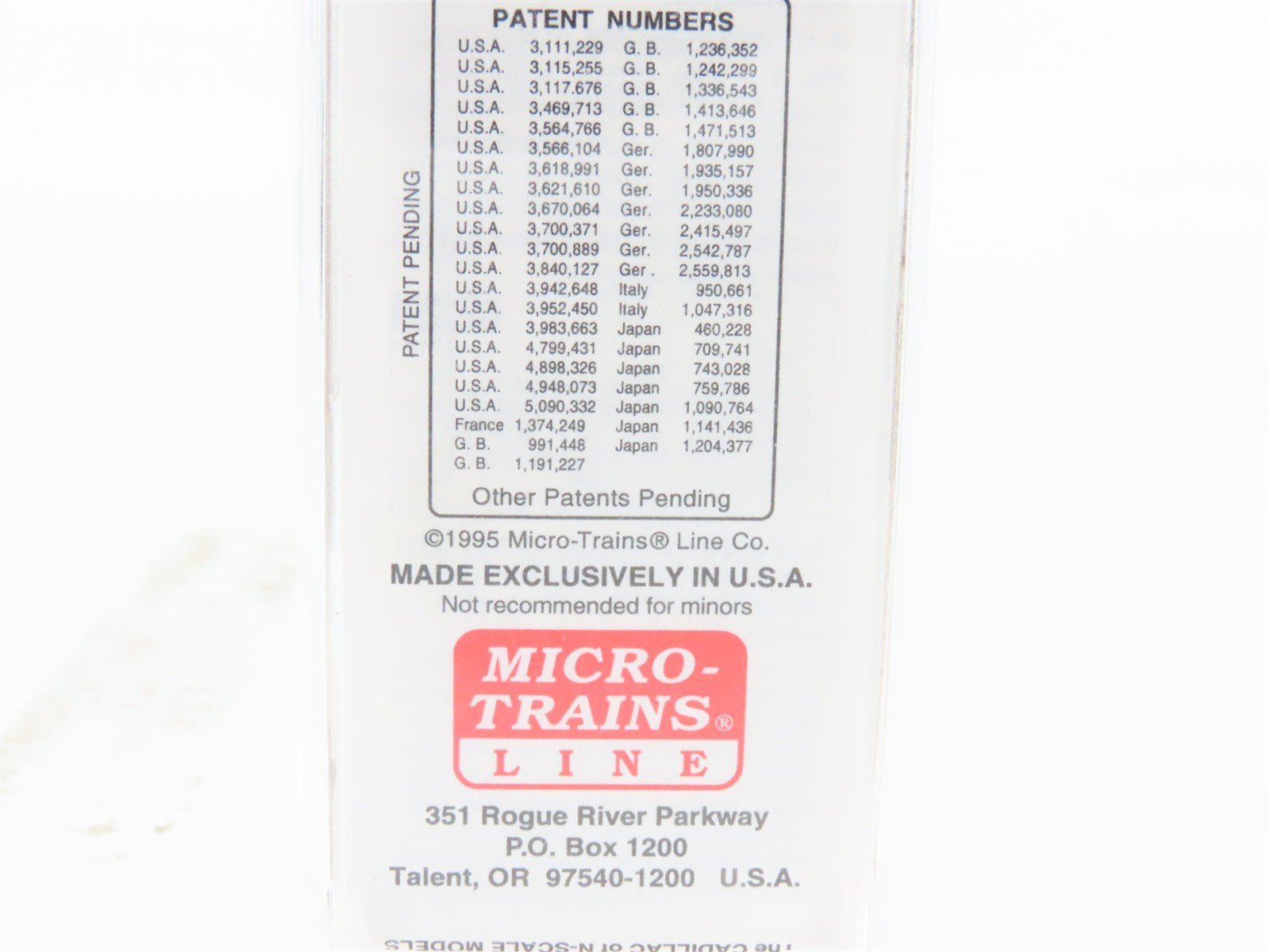 N Scale Micro-Trains MTL 58020 CBTCO Schwarzschild & Sulzberger 36' Reefer #1675