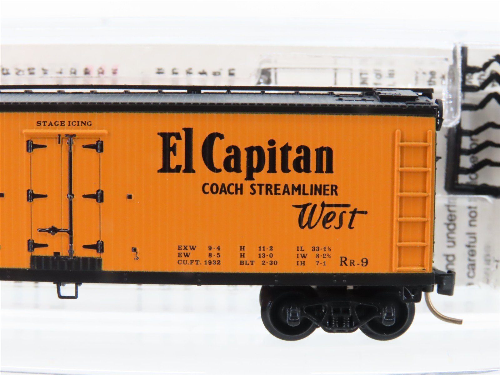 N Scale Micro-Trains MTL 47210 SFRD Santa Fe El Capitan 40' Wood Reefer #25966