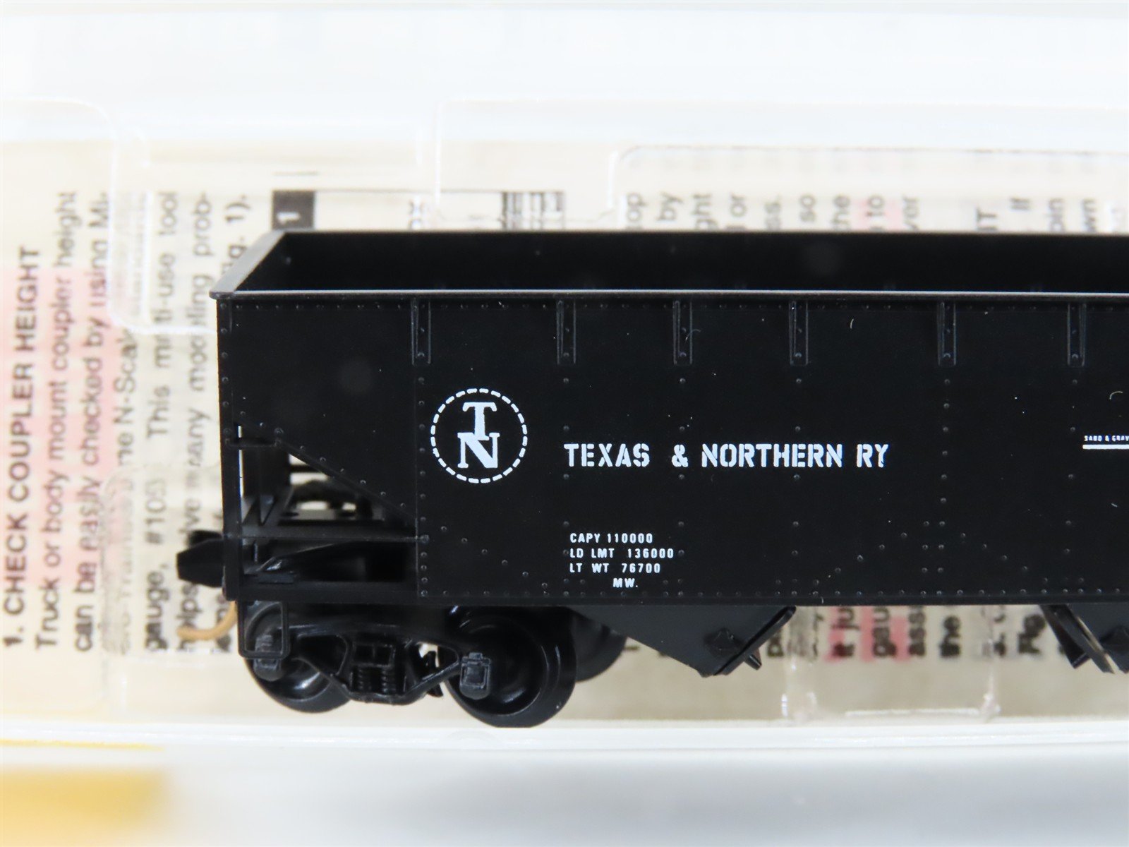 N Scale Micro-Trains MTL 55350 T&N The Pig Iron Route 2-Bay Open Hopper #108751