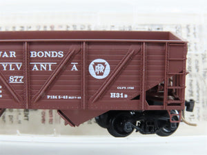N Micro-Trains MTL 57100 PRR Pennsylvania War Bonds 2-Bay Open Hopper #220877