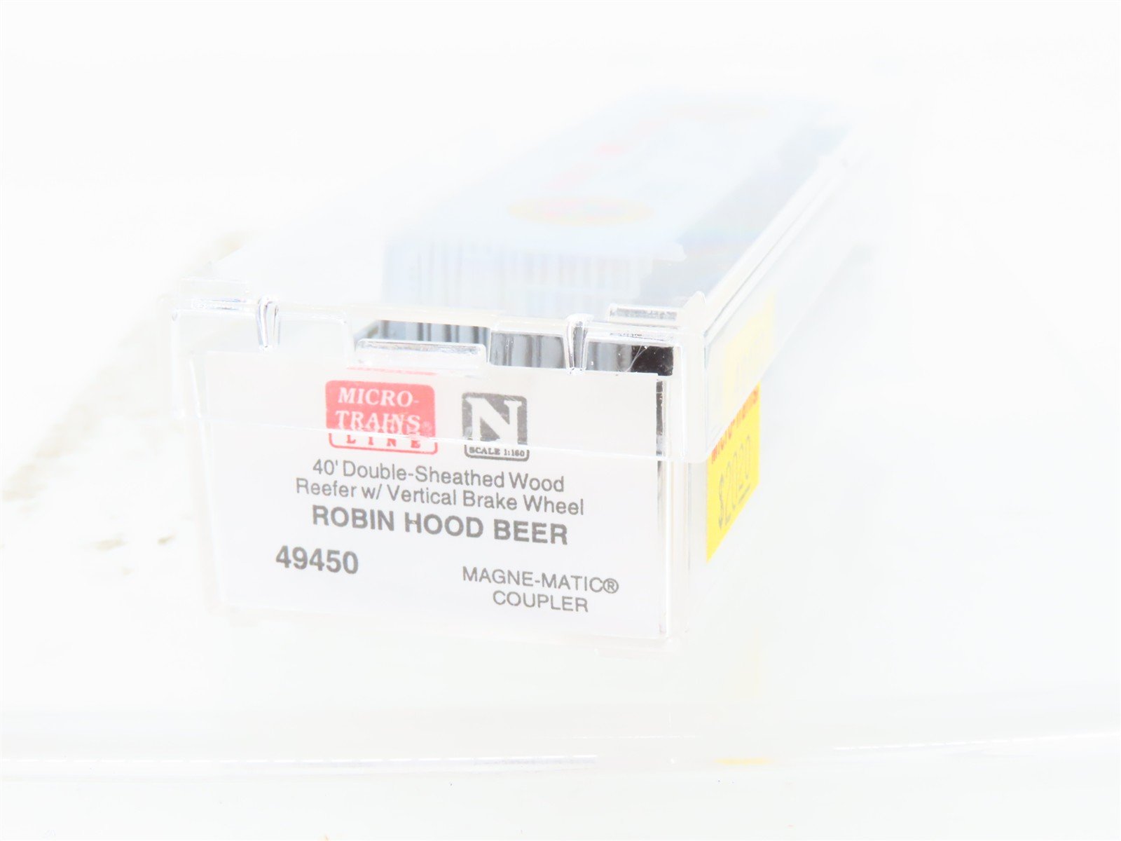 N Scale Micro-Trains MTL 49450 FBX Robin Hood Beer 40' Wood Reefer #4567