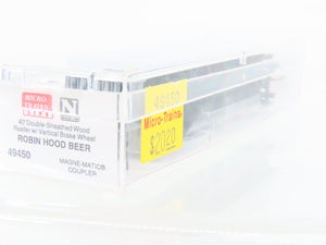 N Scale Micro-Trains MTL 49450 FBX Robin Hood Beer 40' Wood Reefer #4567