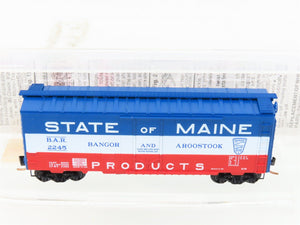 N Scale Micro-Trains MTL 21020 BAR State Of Maine 40' Plug Door Box Car #2245