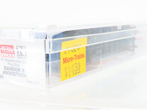 N Scale Micro-Trains MTL 21020 BAR State Of Maine 40' Plug Door Box Car #2245