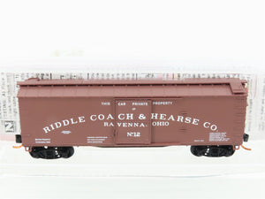 N Scale Micro-Trains MTL Special Run Riddle Coach & Hearse Co. Box Car #12