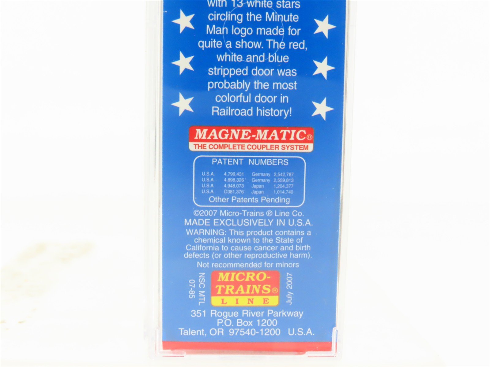 N Scale Micro-Trains MTL NSC 07-85 BM Boston & Maine Bicentennial Box Car #77039
