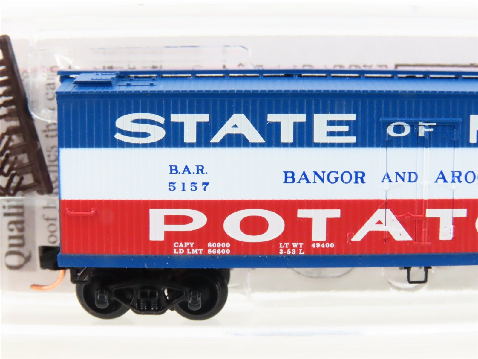 N Scale Micro-Trains MTL NSC 5-04 BAR State Of Maine 40' Wood Reefer #5157