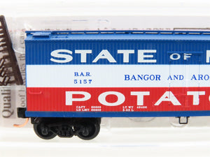 N Scale Micro-Trains MTL NSC 5-04 BAR State Of Maine 40' Wood Reefer #5157