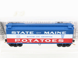 N Scale Micro-Trains MTL NSC 5-04 BAR State Of Maine 40' Wood Reefer #5157