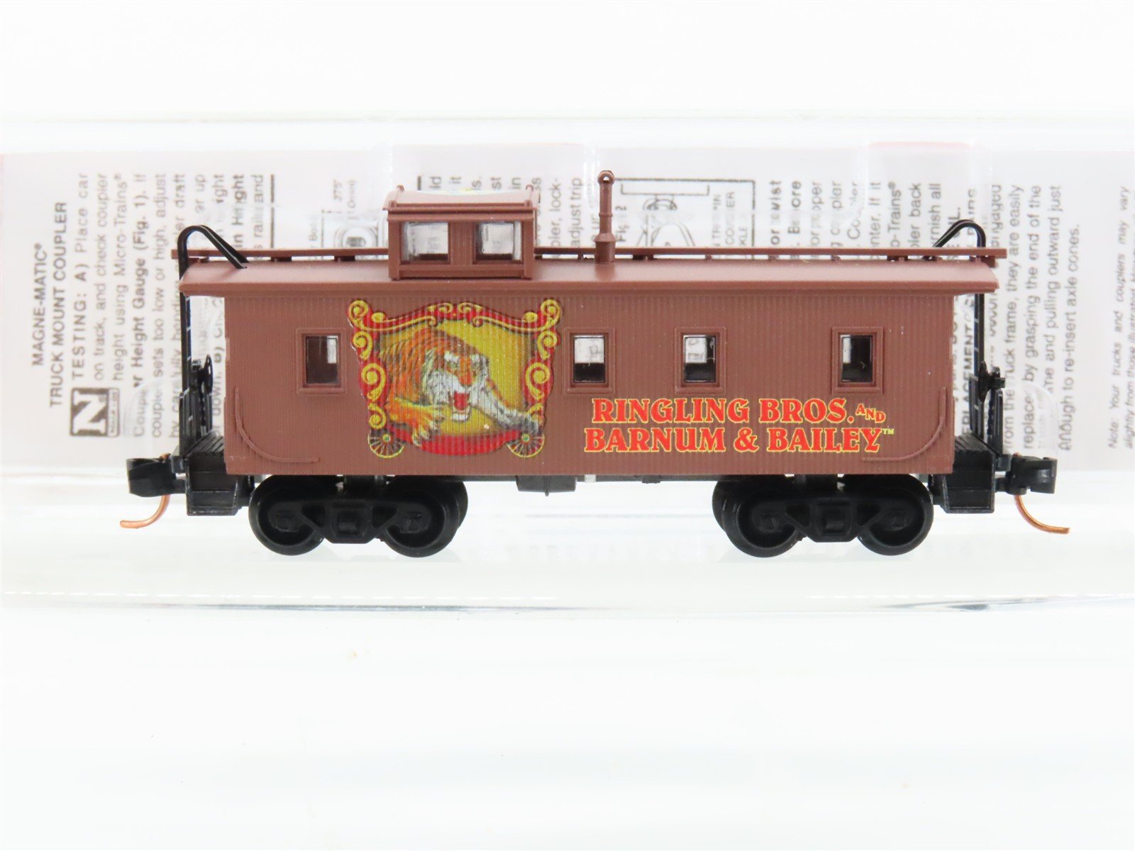 N Scale Micro-Trains MTL 05100190 Ringling Bros. 34' Straight Cupola Caboose