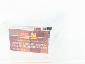 N Micro-Trains MTL 04700410 Ringling Bros. Billboard Car #10 