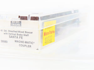 N Scale Micro-Trains MTL 39060 ATSF Santa Fe 40' Wood Box Car #38616C.T.