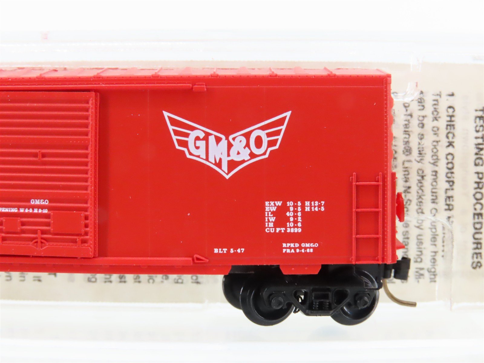 N Scale Micro-Trains MTL 24240 GM&O Gulf Mobile & Ohio 40' Box Car #21583