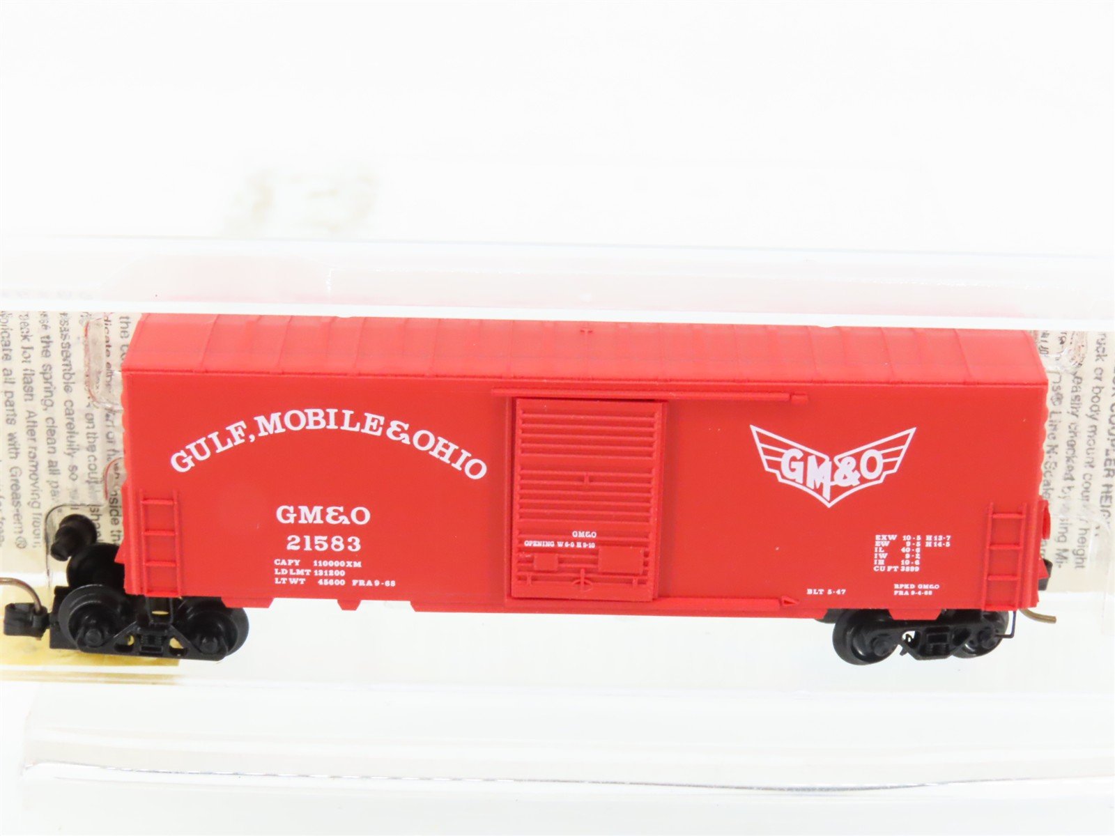 N Scale Micro-Trains MTL 24240 GM&O Gulf Mobile & Ohio 40' Box Car #21583